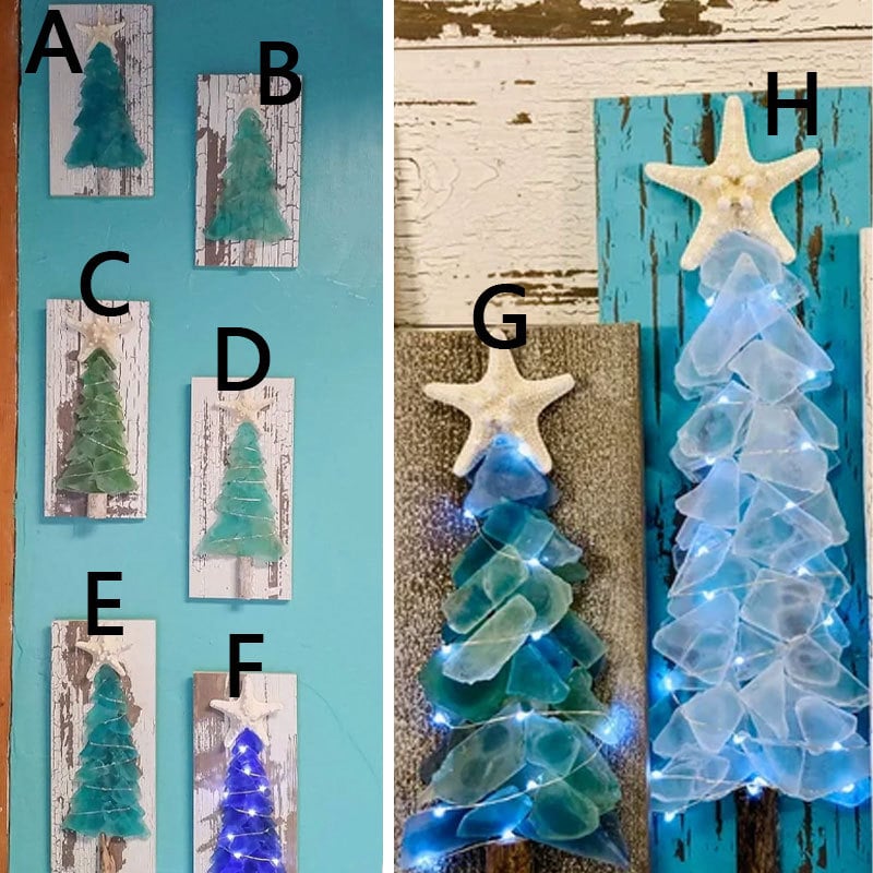 🌲DIY Sea Glass Christmas Tree