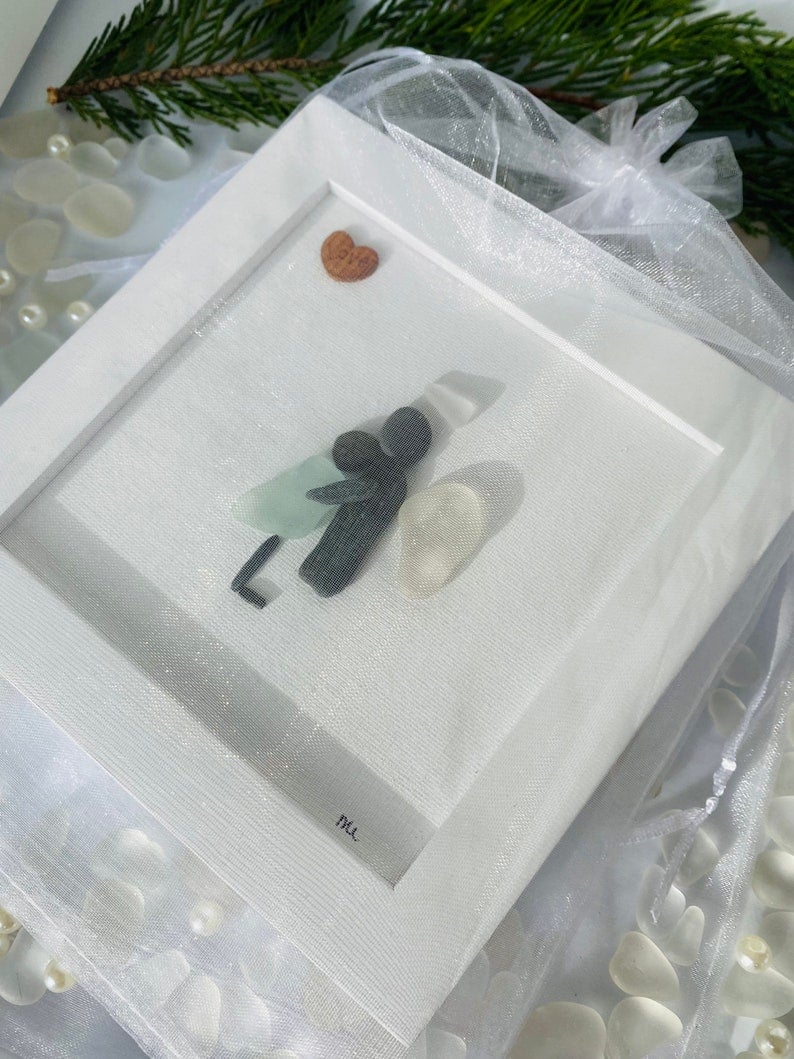 🎁2026💘Memorial Gift Sorry for your loss Gift Sea Glass Art Sympathy Gift