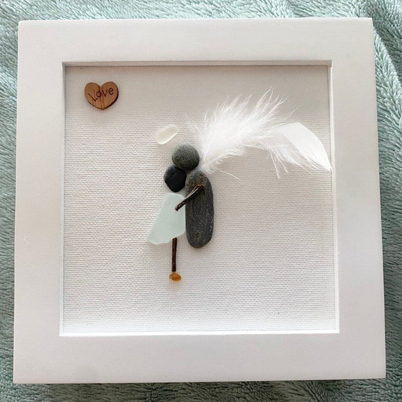🎁2026💘Memorial Gift Sorry for your loss Gift Sea Glass Art Sympathy Gift