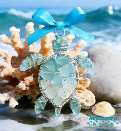 🔥Hand-Wrapped Sea Glass Collection💎- Timeless Coastal Art