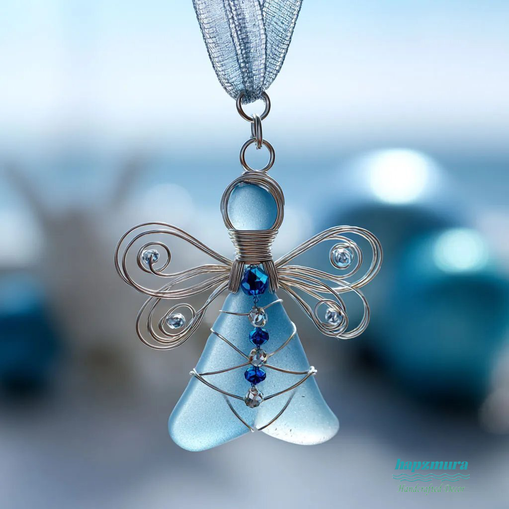 🌊Handmade Sea Glass Angel Ornament(Buy 6 Free Shipping Now)