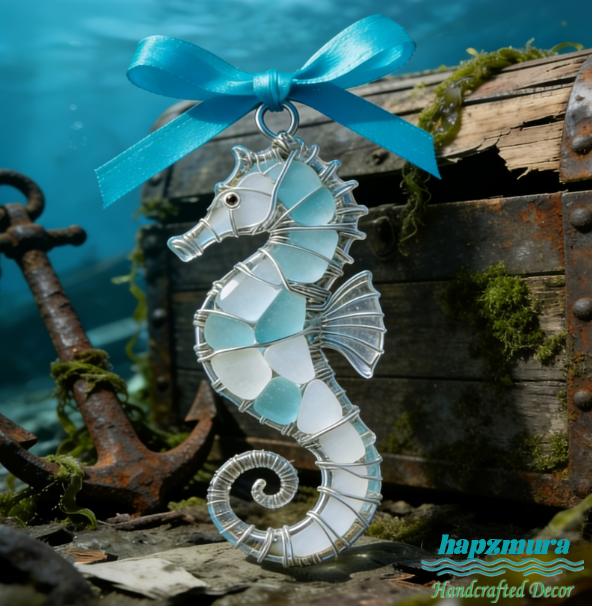 🔥Hand-Wrapped Sea Glass Collection💎- Timeless Coastal Art