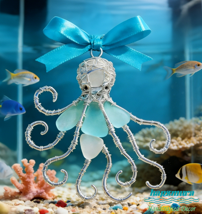 🔥Hand-Wrapped Sea Glass Collection💎- Timeless Coastal Art