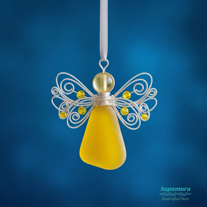 🌊Handmade Sea Glass Angel Ornament(Buy 6 Free Shipping Now)