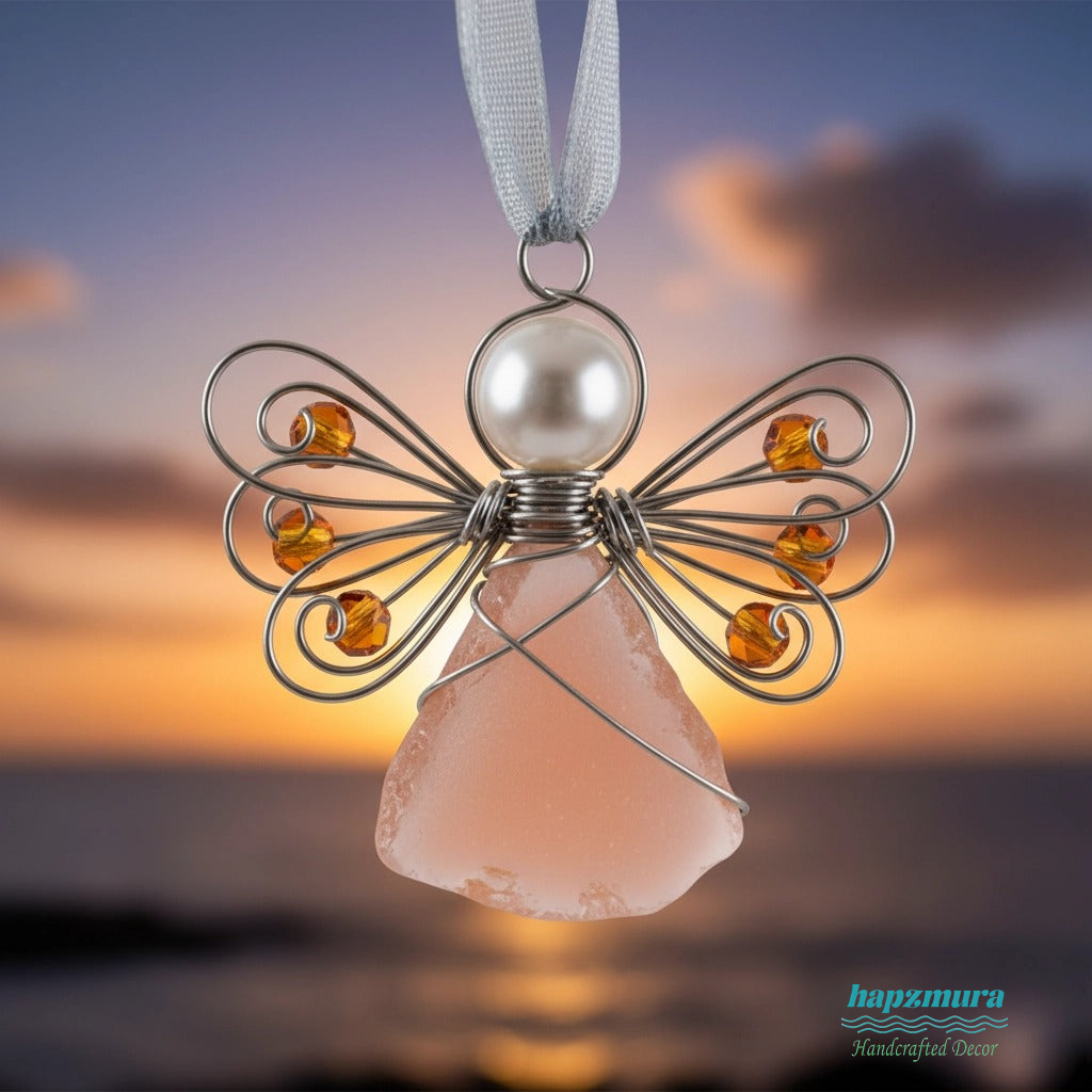 🌊Handmade Sea Glass Angel Ornament(Buy 6 Free Shipping Now)