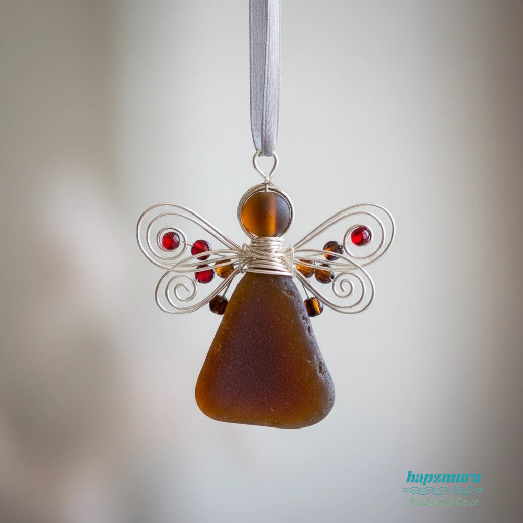 🌊Handmade Sea Glass Angel Ornament(Buy 6 Free Shipping Now)