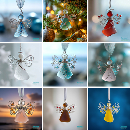 🌊Handmade Sea Glass Angel Ornament(Buy 6 Free Shipping Now)