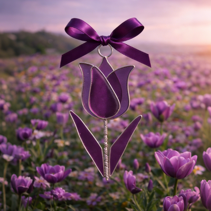 💐Handcrafted Sea Glass Flower Sun Catchers