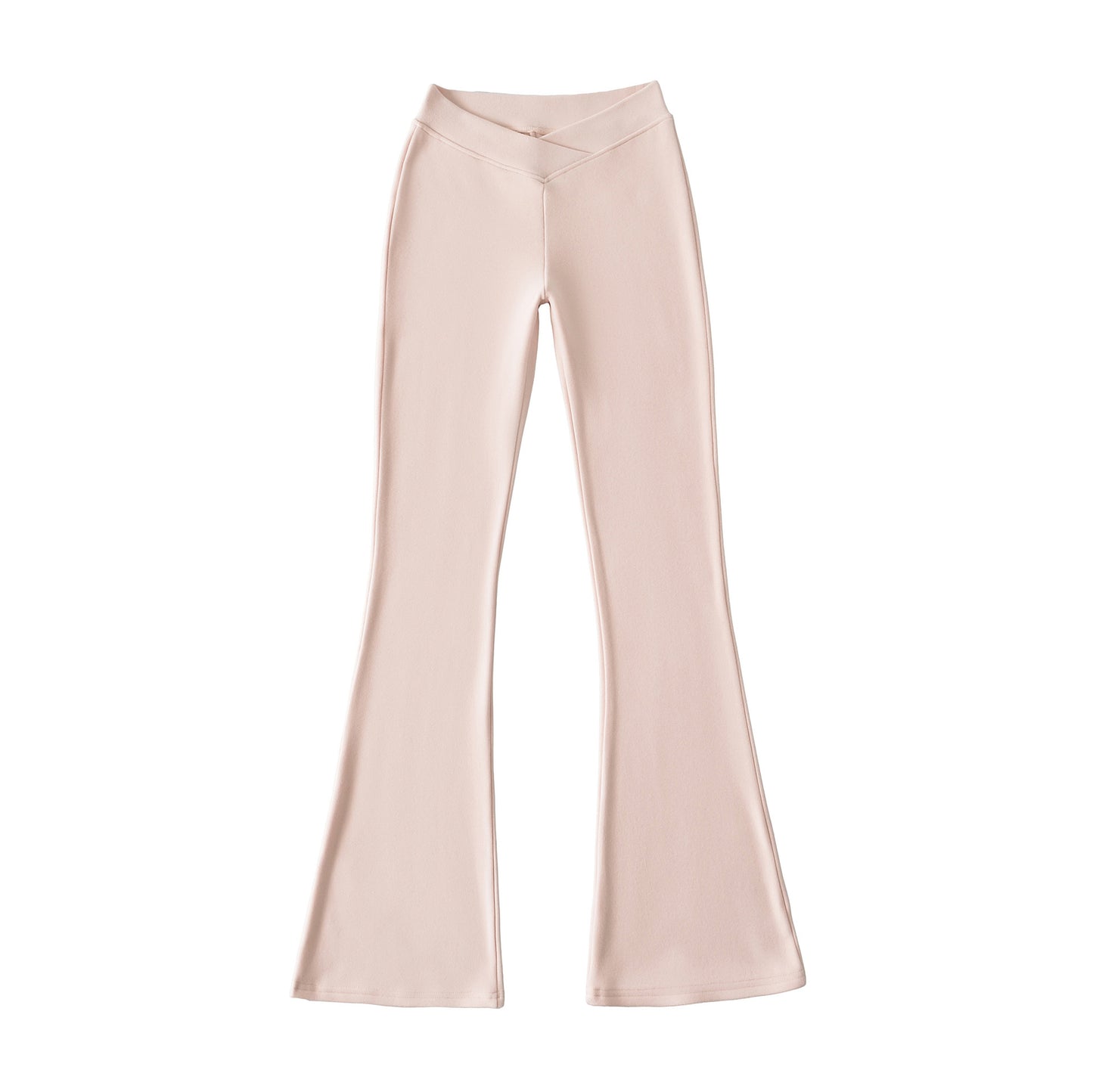 V-shaped low waisted slightly flared pants