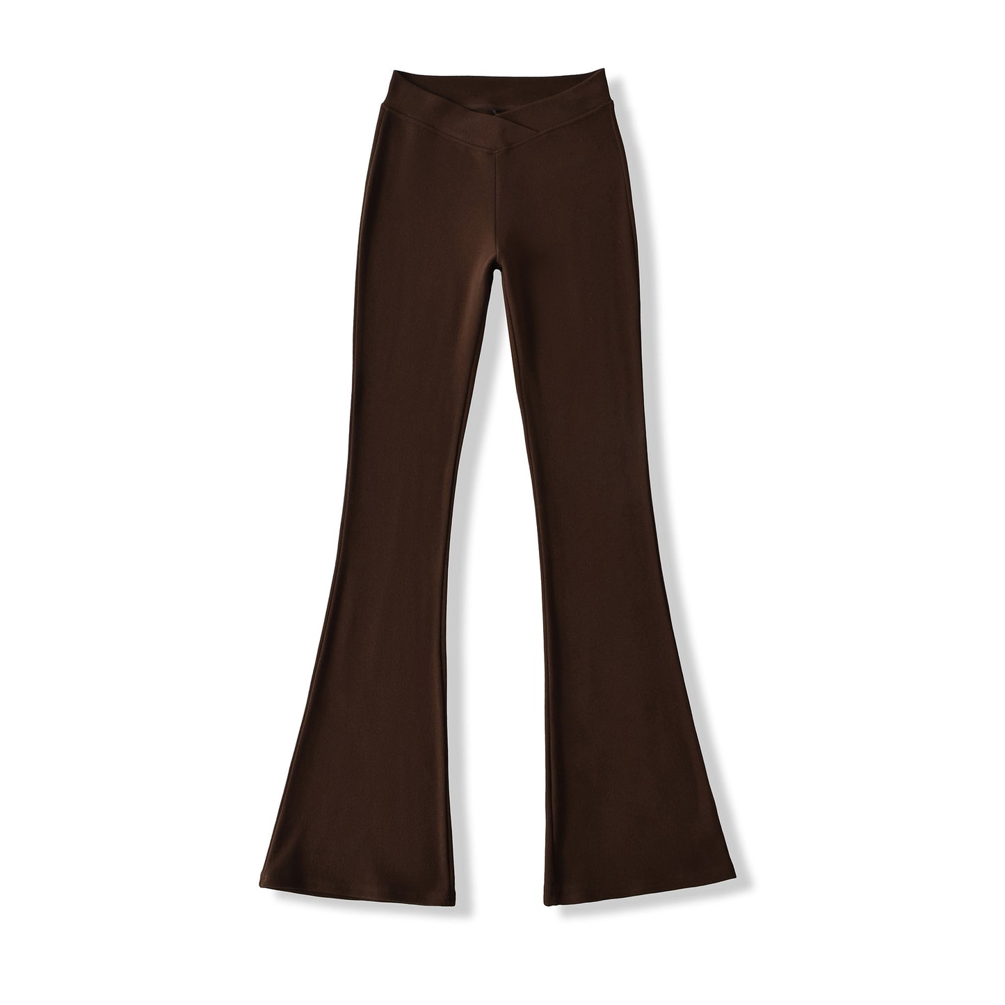V-shaped low waisted slightly flared pants