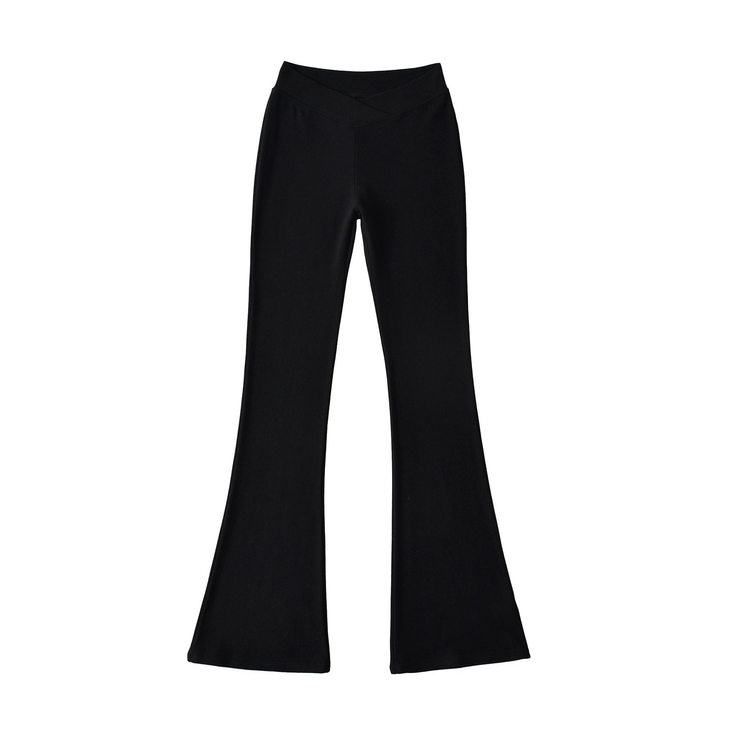 V-shaped low waisted slightly flared pants