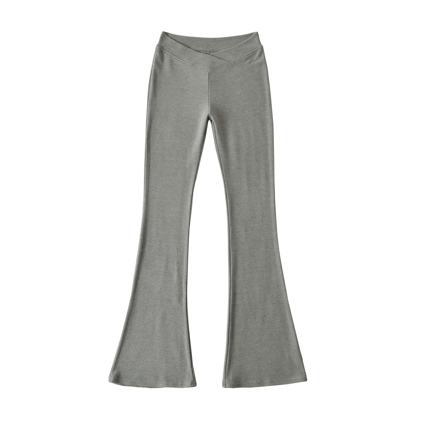 V-shaped low waisted slightly flared pants
